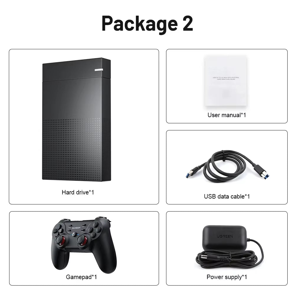 12TB Gaming HDD with Hyperspin Launchbox Retrobat Playnite with 86000+ Retro Video Games Super Console for PS3/PS2/PS/WII/WIIU